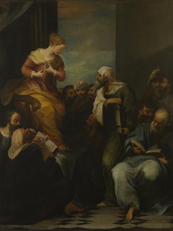 St Catherine disputing with the Judges