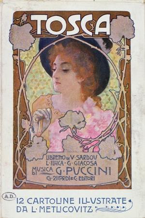 Title Page of Score Sheet for the Opera Tosca by Puccini, c.1910