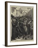 Italian Soldiers and Roman Priests, Who Shall Go to the Wall?-Edward John Gregory-Framed Giclee Print
