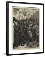 Italian Soldiers and Roman Priests, Who Shall Go to the Wall?-Edward John Gregory-Framed Giclee Print