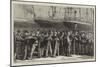 Italian Soldiers Embarking at Naples for the Abyssinian Campaign-null-Mounted Giclee Print