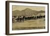 Italian Squadron Commander, Captain Carchidi Cheren Inspecting "Hawk Feathers"-null-Framed Giclee Print