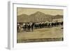 Italian Squadron Commander, Captain Carchidi Cheren Inspecting "Hawk Feathers"-null-Framed Giclee Print