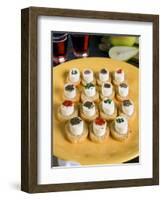Italian Starters with Cheese and Pot Herbs, Italy, Europe-Tondini Nico-Framed Photographic Print