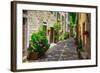 Italian Street in A Small Provincial Town of Tuscan-Alan64-Framed Photographic Print