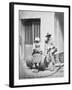 Italian Street Musicians at Entrance to 21 Quai De Bourbon, C.1854-Charles Nègre-Framed Photographic Print