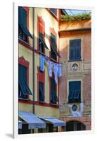 Italian Street Still, Portofino, Liguria, Italy-George Oze-Framed Photographic Print