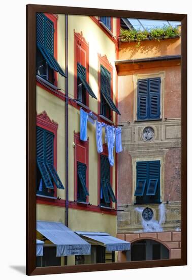 Italian Street Still, Portofino, Liguria, Italy-George Oze-Framed Photographic Print