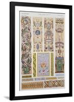 Italian Style Decoration, Plate LXXXVI from Grammar of Ornament-Owen Jones-Framed Giclee Print
