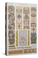 Italian Style Decoration, Plate LXXXVI from Grammar of Ornament-Owen Jones-Stretched Canvas