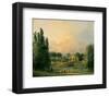 Italian Tempietto in a Park-Hubert Robert-Framed Art Print