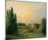 Italian Tempietto in a Park-Hubert Robert-Mounted Art Print