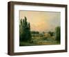 Italian Tempietto in a Park-Hubert Robert-Framed Art Print