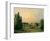 Italian Tempietto in a Park-Hubert Robert-Framed Art Print