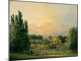 Italian Tempietto in a Park-Hubert Robert-Mounted Art Print