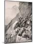 Italian Troops Levering Boulders Down onto Enemy Soldiers in the Dolomities, 1915, from 'The War…-English School-Mounted Giclee Print