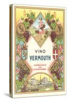 Italian Vermouth Label-null-Stretched Canvas