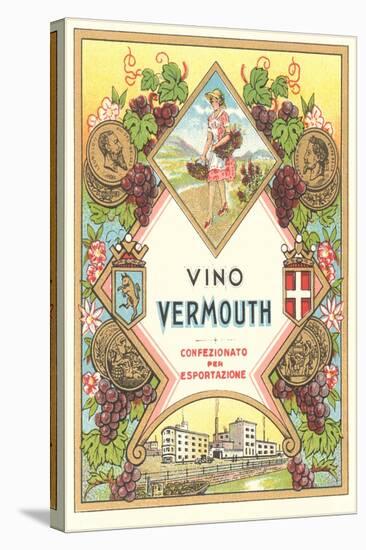 Italian Vermouth Label-null-Stretched Canvas