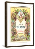 Italian Vermouth Label-null-Framed Art Print