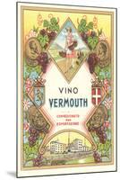 Italian Vermouth Label-null-Mounted Art Print