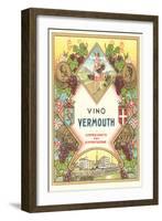 Italian Vermouth Label-null-Framed Art Print