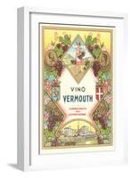 Italian Vermouth Label-null-Framed Art Print