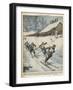 Italian Victory in Ski Team Event at Garmisch-Vittorio Pisani-Framed Art Print