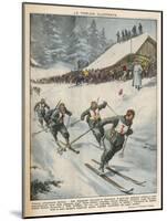 Italian Victory in Ski Team Event at Garmisch-Vittorio Pisani-Mounted Art Print