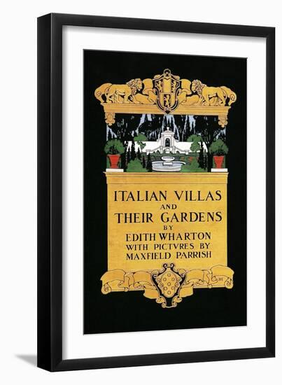 Italian Villas and their Gardens-Maxfield Parrish-Framed Art Print