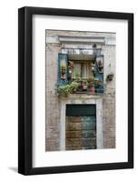 Italian Window Flowers I-Laura DeNardo-Framed Photographic Print