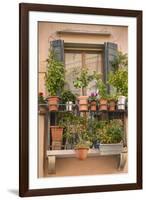 Italian Window Flowers III-Laura DeNardo-Framed Photographic Print