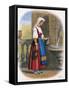 Italian Woman Collecting Water, 1809-W Dickes-Framed Stretched Canvas