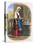 Italian Woman Collecting Water, 1809-W Dickes-Stretched Canvas