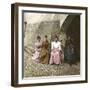 Italian Women from Torno, at the Edge of Lake Como, Circa 1890-Leon, Levy et Fils-Framed Photographic Print