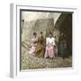 Italian Women from Torno, at the Edge of Lake Como, Circa 1890-Leon, Levy et Fils-Framed Photographic Print