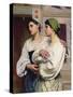 Italian Women in Church-Susan Isabel Dacre-Stretched Canvas