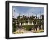 Italianate gardens, Palazzo Borromeo, Isola Bella, Lake Maggiore, Italian Lakes, Piedmont, Italy-Jean Brooks-Framed Photographic Print