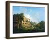 Italianate Landscape with a House Near Classical Ruins-William Marlow-Framed Giclee Print