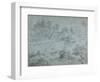 Italianate Landscape with Bathers-Richard Wilson-Framed Premium Giclee Print