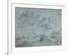 Italianate Landscape with Bathers-Richard Wilson-Framed Giclee Print