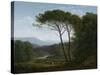 Italianate Landscape with Pines, 1795-Hendrik Voogd-Stretched Canvas