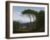 Italianate Landscape with Pines, 1795-Hendrik Voogd-Framed Art Print