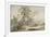 Italianate Landscape with Travellers No.2, C.1760 (W/C, Pen and Grey Ink over Graphite)-Paul Sandby-Framed Giclee Print