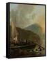 Italianate River Landscape-Adam Pijnacker-Framed Stretched Canvas