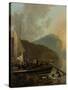 Italianate River Landscape-Adam Pijnacker-Stretched Canvas