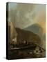 Italianate River Landscape-Adam Pijnacker-Stretched Canvas