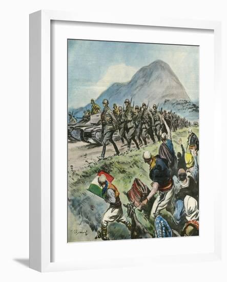 Italians in Albania, 1939-V. Pisani-Framed Art Print