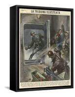 Italians on Frontier-Vittorio Pisani-Framed Stretched Canvas