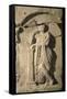 Italic Civilizations, Samnites, Relief with Figure of Psyche, from Campania Region, Italy-null-Framed Stretched Canvas