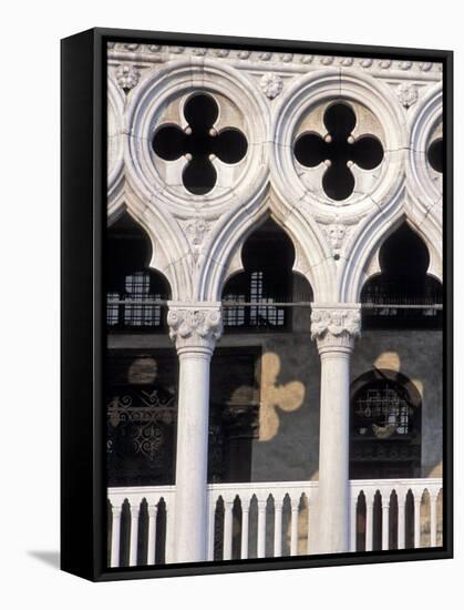 Italie, Venise / Italy, VenicePlace St. Marc, Doges Palace DetailDetail of the Doges Palace-Guy Thouvenin-Framed Stretched Canvas